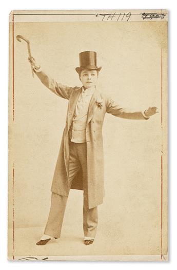 VESTA TILLEY (1864-1952) Two Period Images of the Performer Dressed as a Man.
